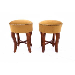 Art Deco Stools And Seats, Poland, 1930s