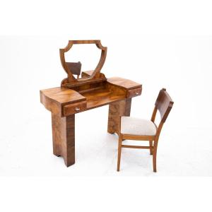 Art Deco Dressing Table With Chair.