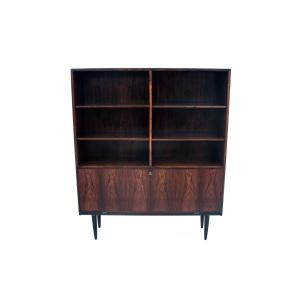 Rosewood Shelf Designed By Omann Jun, Denmark, 1960s. After Renovation.