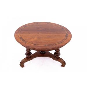 Round Table - Bench, Northern Europe, End Of The 19th Century. After Renovation.