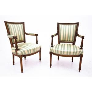 A Pair Of Armchairs, Sweden, Circa 1870.