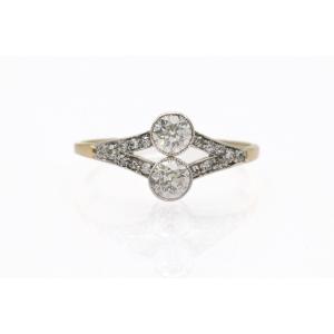 Classic Ring Set With Old-cut Diamonds, First Half Of The 20th Century