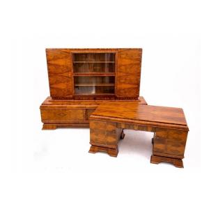 Ensemble de bureau Art déco des années 1930, Pologne.