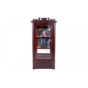 Vitrine Biedermeier unique, Europe du Nord, vers 1870.
