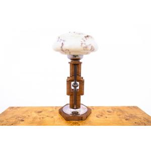 Mid-20th-century Art Deco Table Lamp, Poland.
