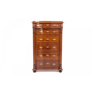 Commode de type chiffonnier, vers 1890, Scandinavie. RESTAURÉE.