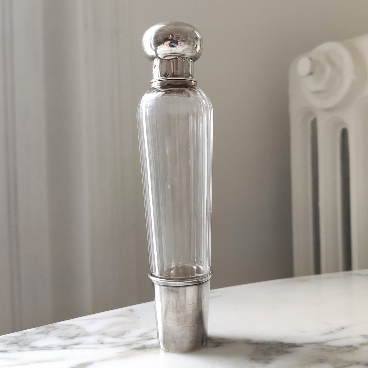Lagriffoul & Laval: Melissa Water Bottle & Glass Or Crystal And Silver Beaker. Scent-photo-3