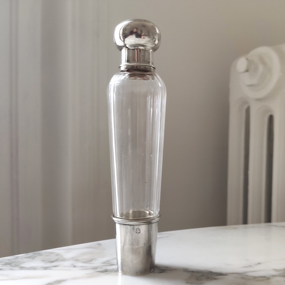 Lagriffoul & Laval: Melissa Water Bottle & Glass Or Crystal And Silver Beaker. Scent-photo-4