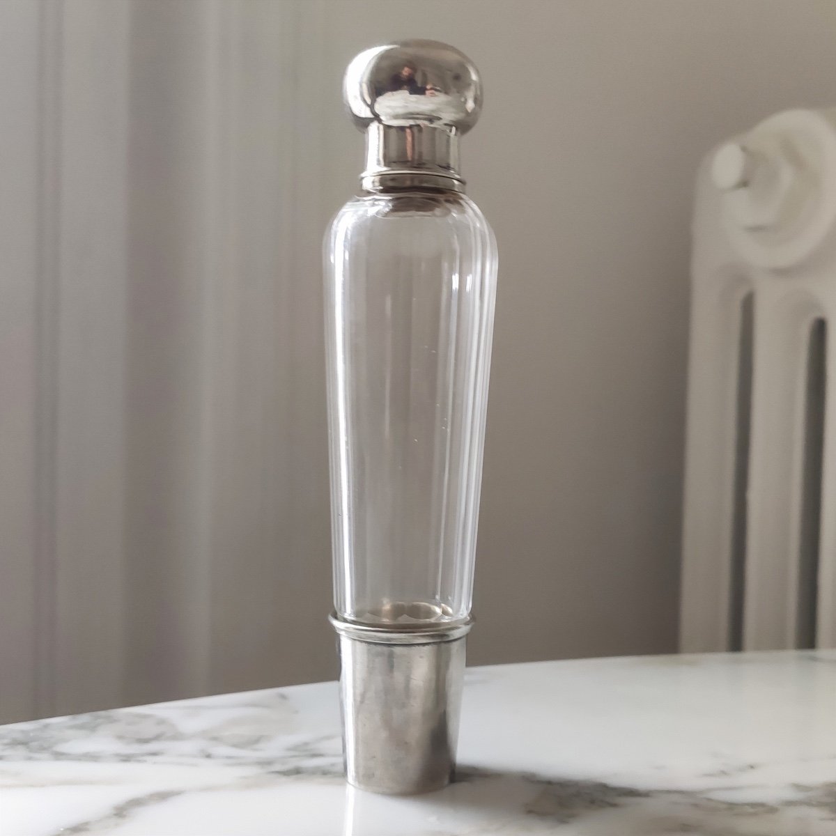 Lagriffoul & Laval: Melissa Water Bottle & Glass Or Crystal And Silver Beaker. Scent-photo-1