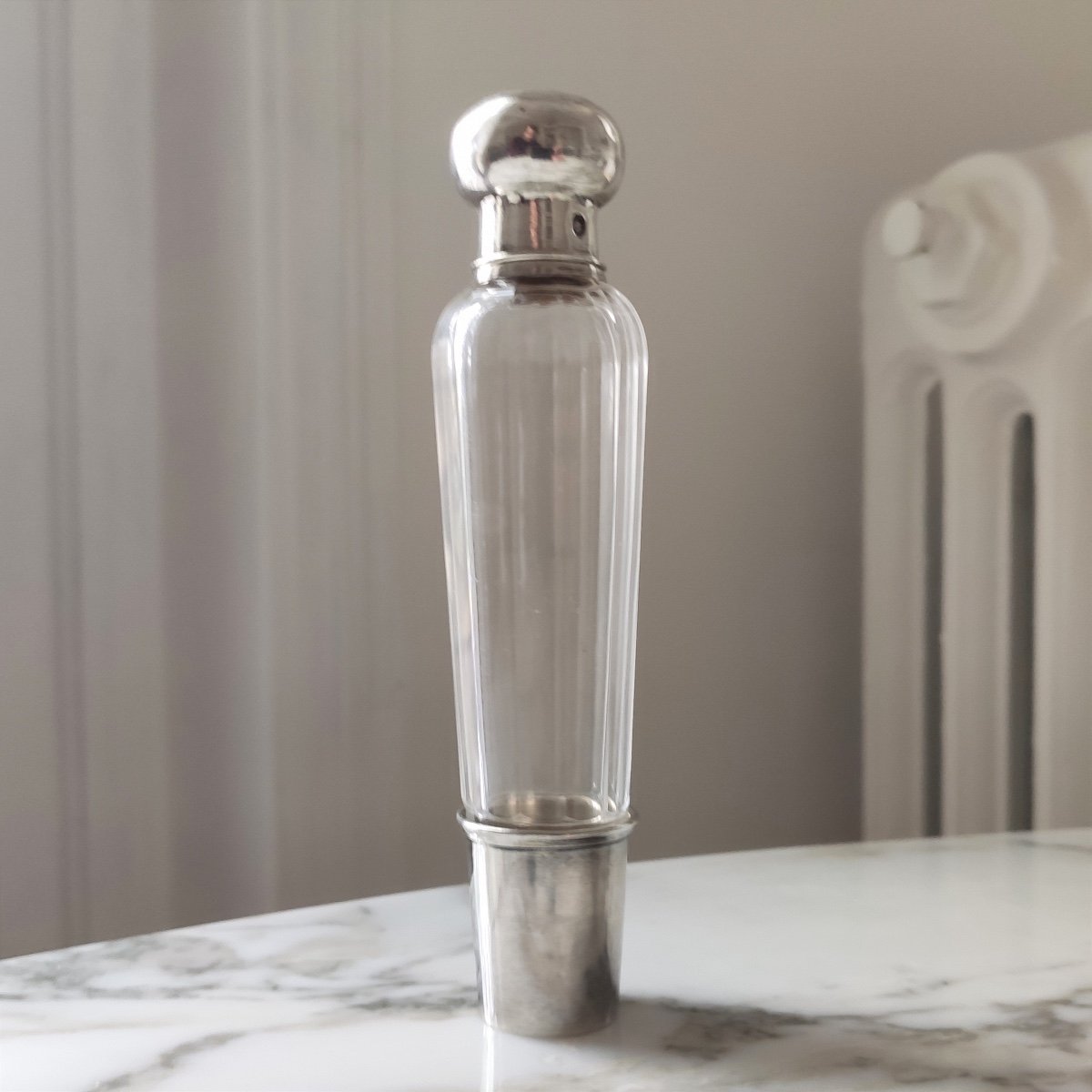 Lagriffoul & Laval: Melissa Water Bottle & Glass Or Crystal And Silver Beaker. Scent-photo-2