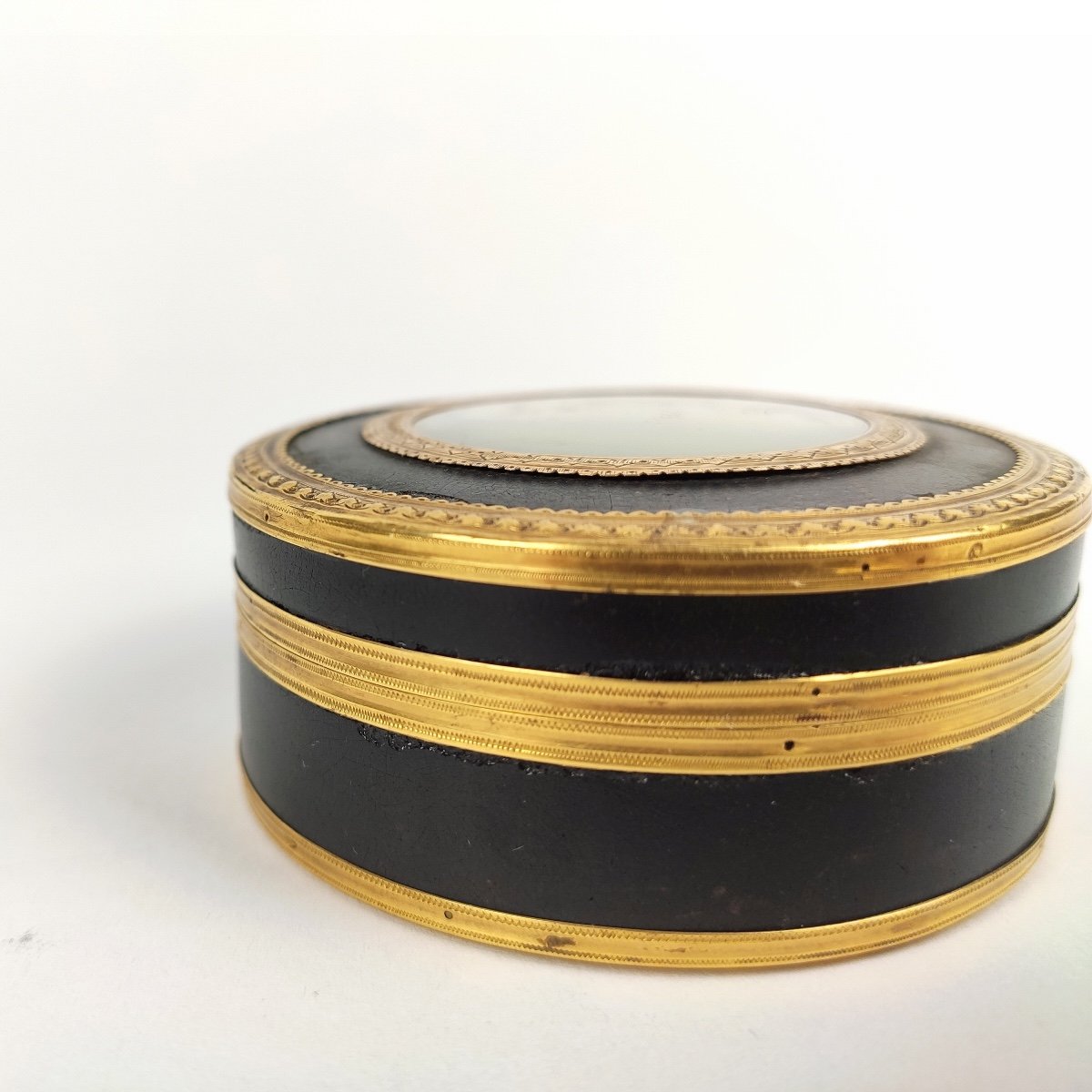 18th Century Snuff Box In Gold, Martin Varnish / Composition & Tortoiseshell. Louis XVI-photo-5