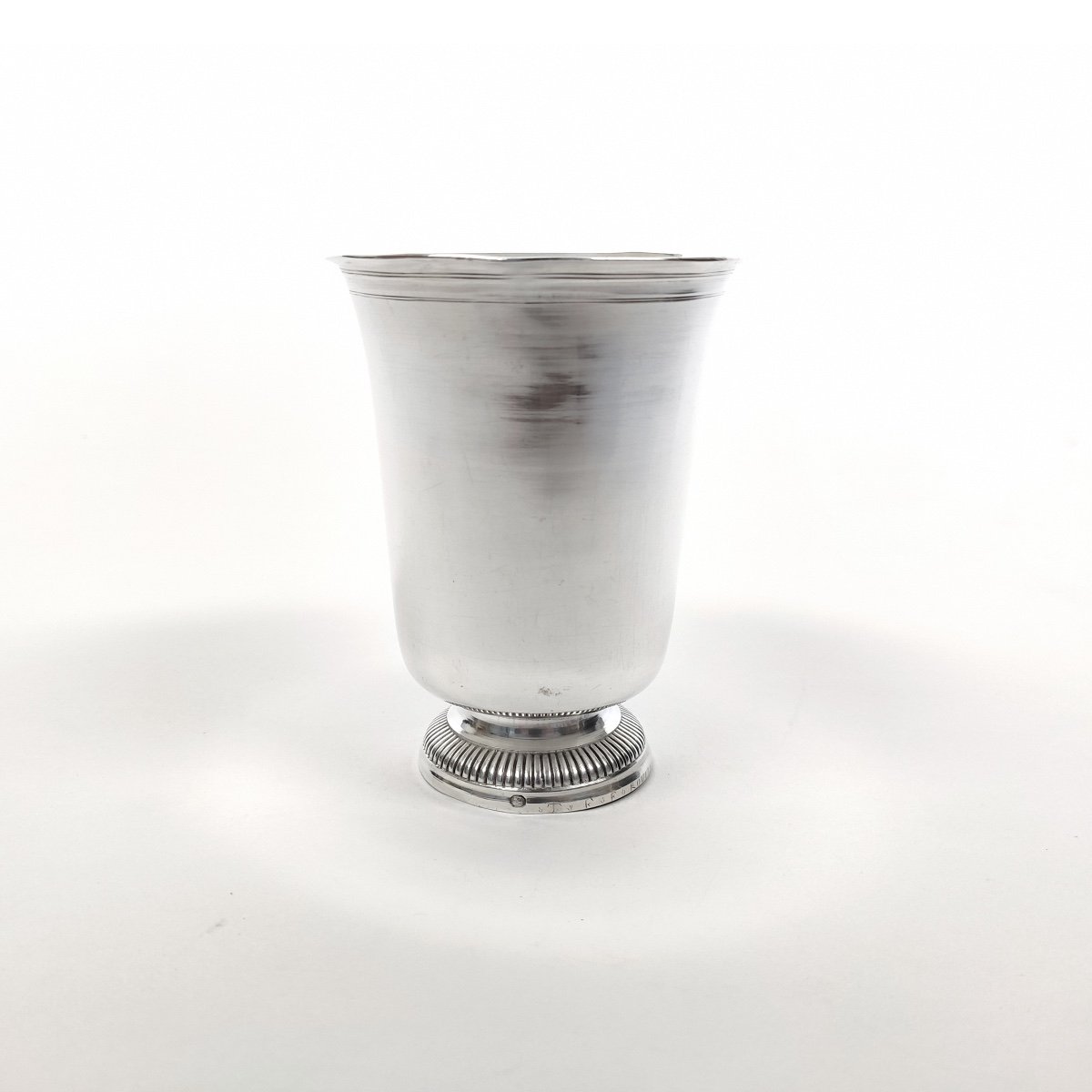 Mm Denis : Très Grande Timbale (174 Gr !!) En Argent Massif 2e Coq 1809-1819. Epoque Empire. -photo-3