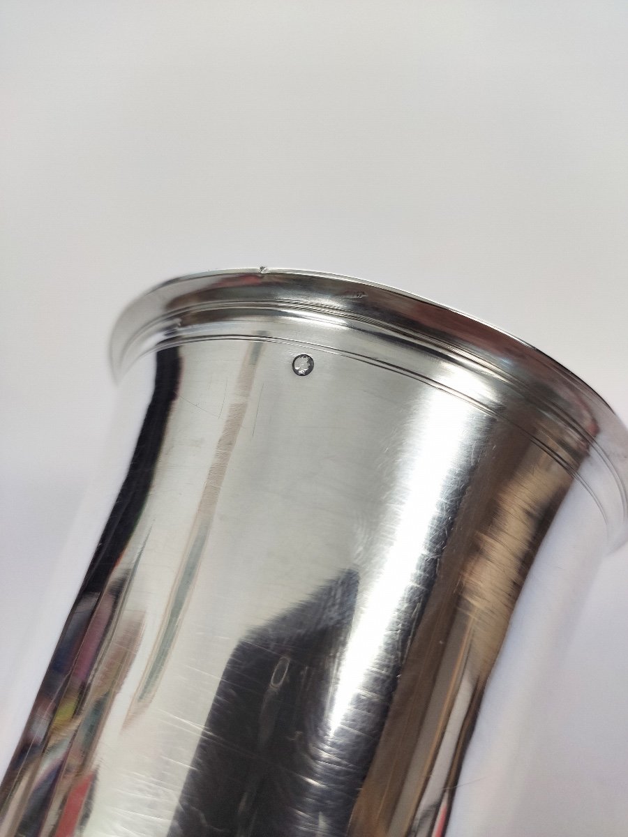 Mm Denis : Très Grande Timbale (174 Gr !!) En Argent Massif 2e Coq 1809-1819. Epoque Empire. -photo-3