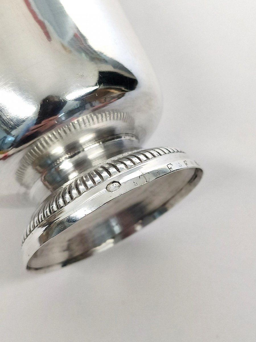 Mm Denis : Très Grande Timbale (174 Gr !!) En Argent Massif 2e Coq 1809-1819. Epoque Empire. -photo-4
