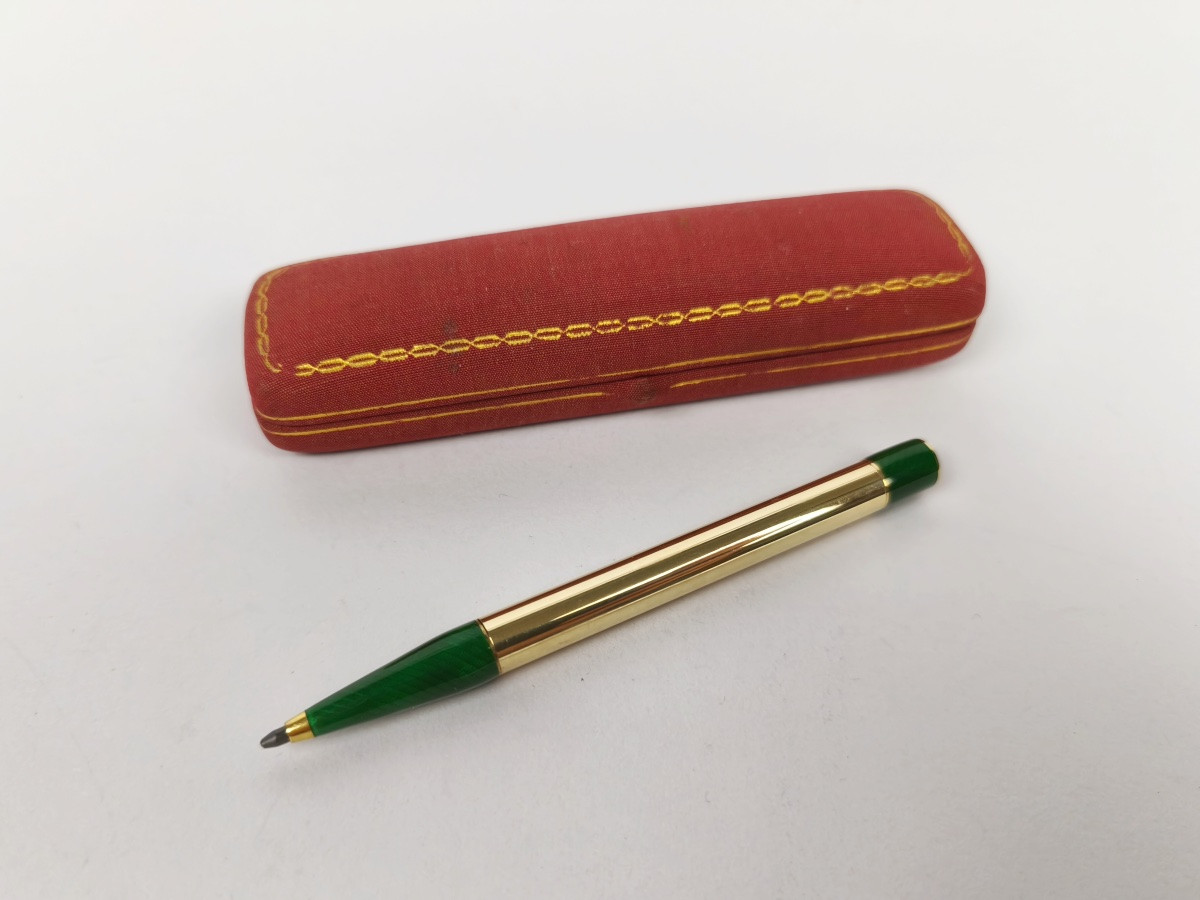 Solid Gold Enameled Pencil Or Mechanical Pencil. In The Style Of Cartier, Early 20th Century. -photo-4
