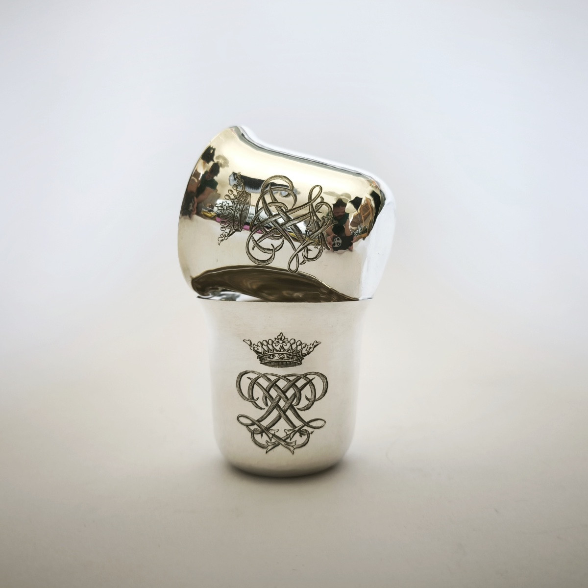 Auger Suc. F-meurice: Pair Of Sterling Silver Hunting Timpani, Mavelot & Marquis Crown-photo-7