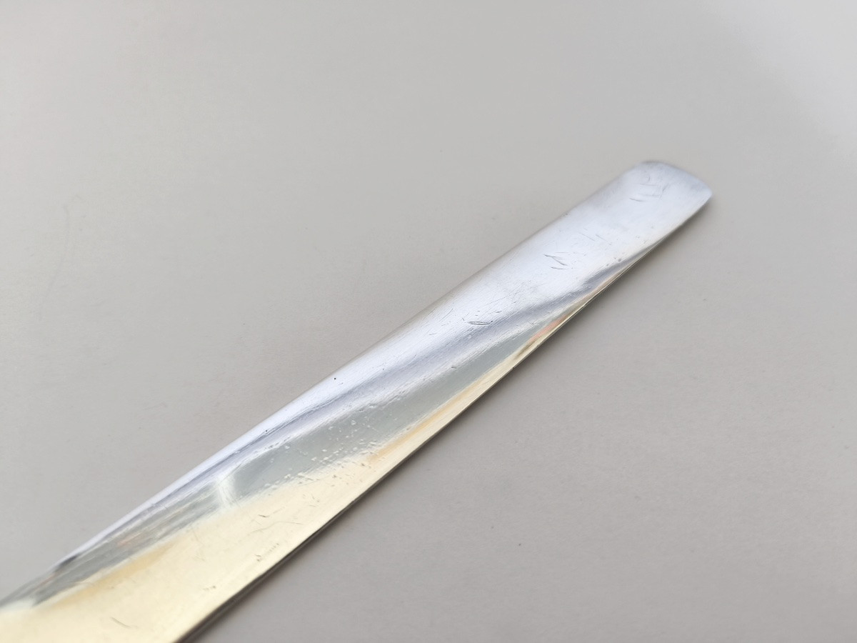 Large Art Nouveau Solid Wood Letter Opener With Wheat Ear Decoration. -photo-5