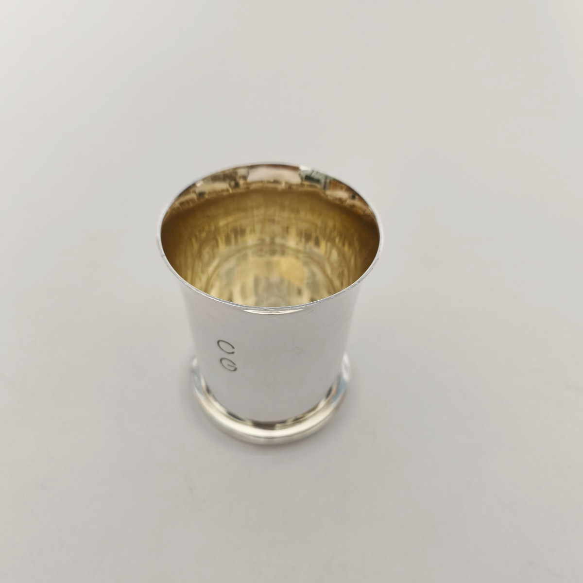 Jean Elisée Puiforcat: Solid Silver Cup From The Art Deco Period. Early 20th Century. -photo-2