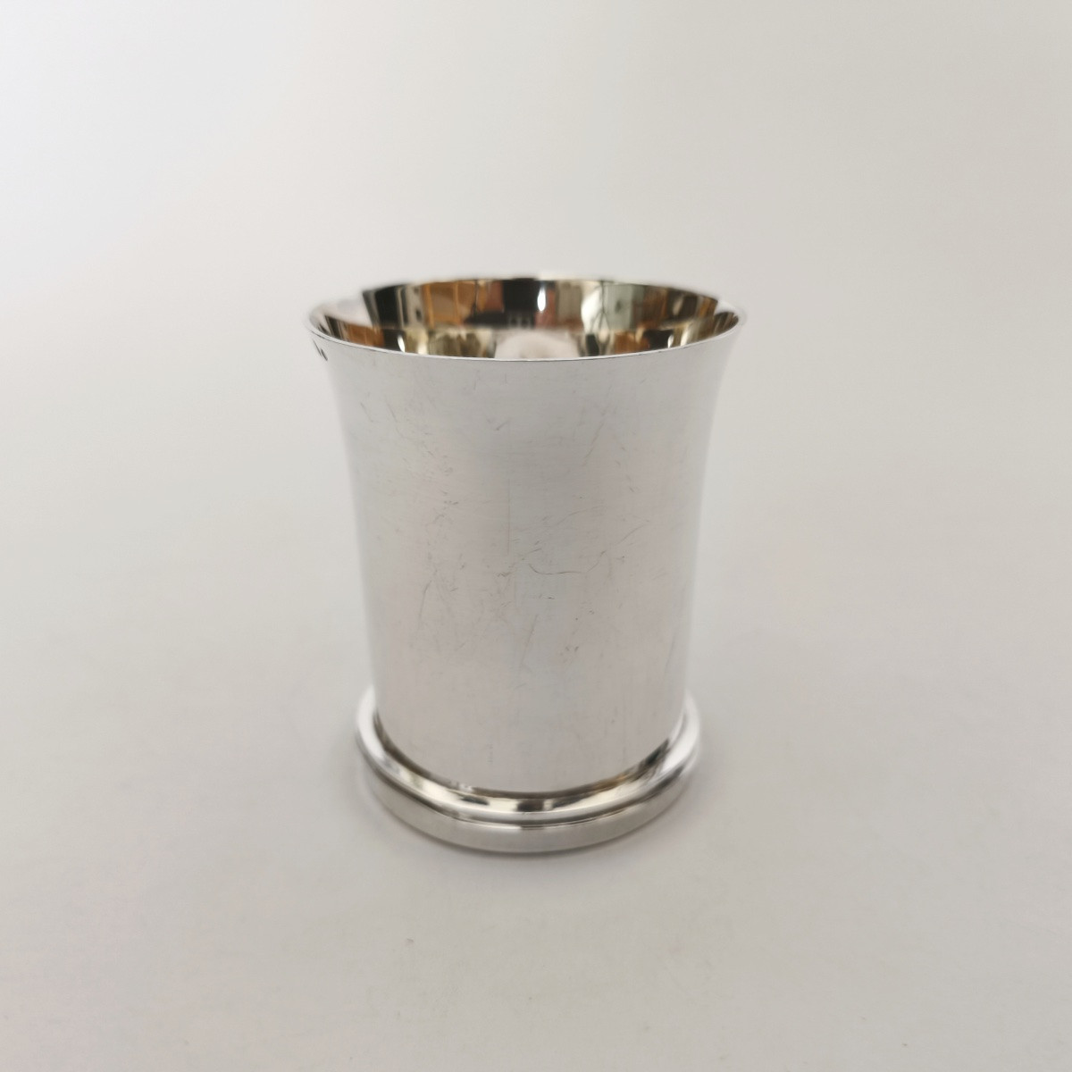 Jean Elisée Puiforcat: Solid Silver Cup From The Art Deco Period. Early 20th Century. -photo-2
