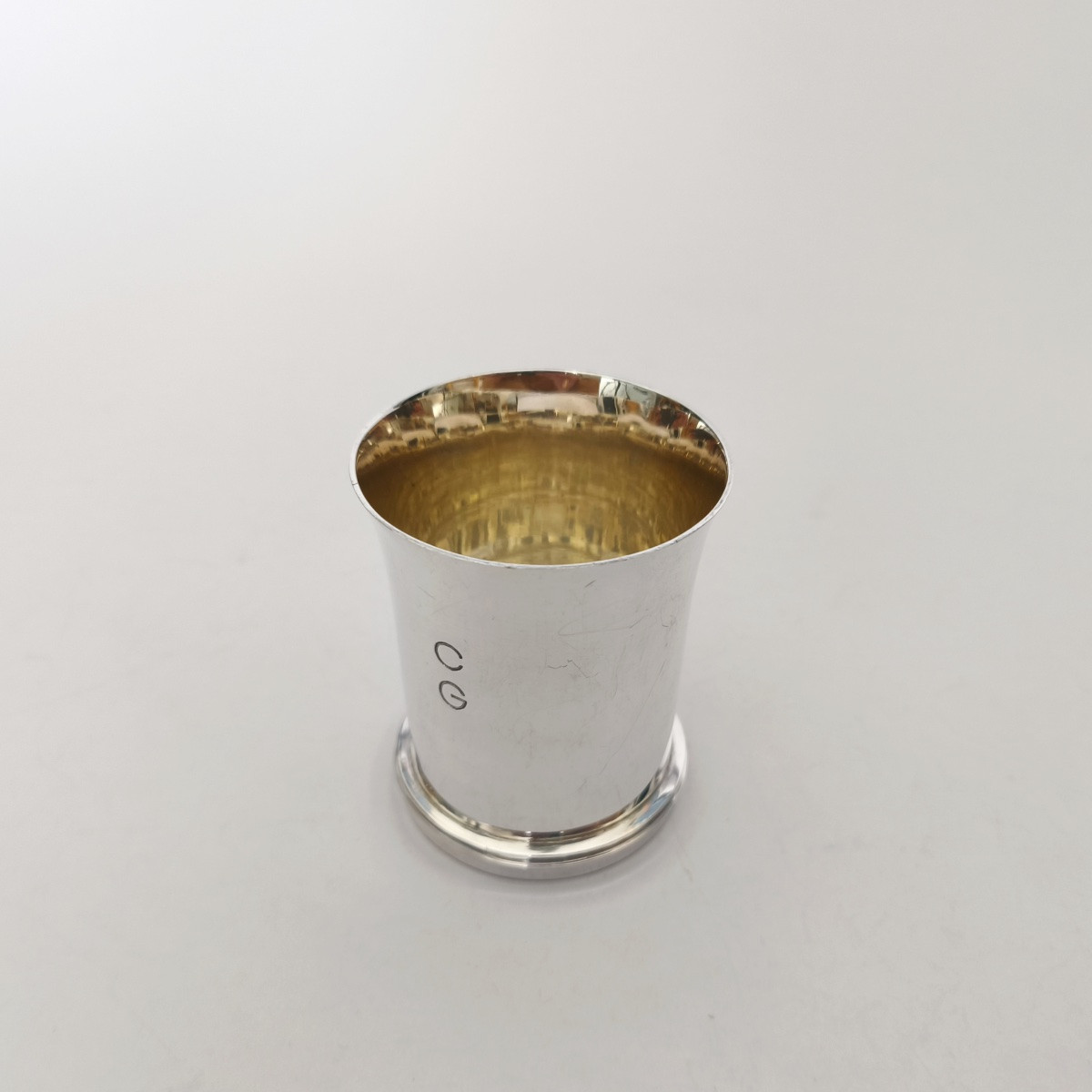 Jean Elisée Puiforcat: Solid Silver Cup From The Art Deco Period. Early 20th Century. -photo-6