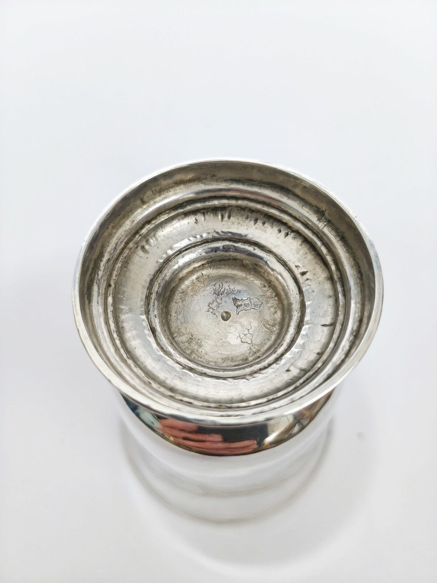 Etienne Trembley, Orl&eacute;ans : timbale tulipe en argent massif du XVIIIe si&egrave;cle. Fermiers G&eacute;n&eacute;raux-photo-3