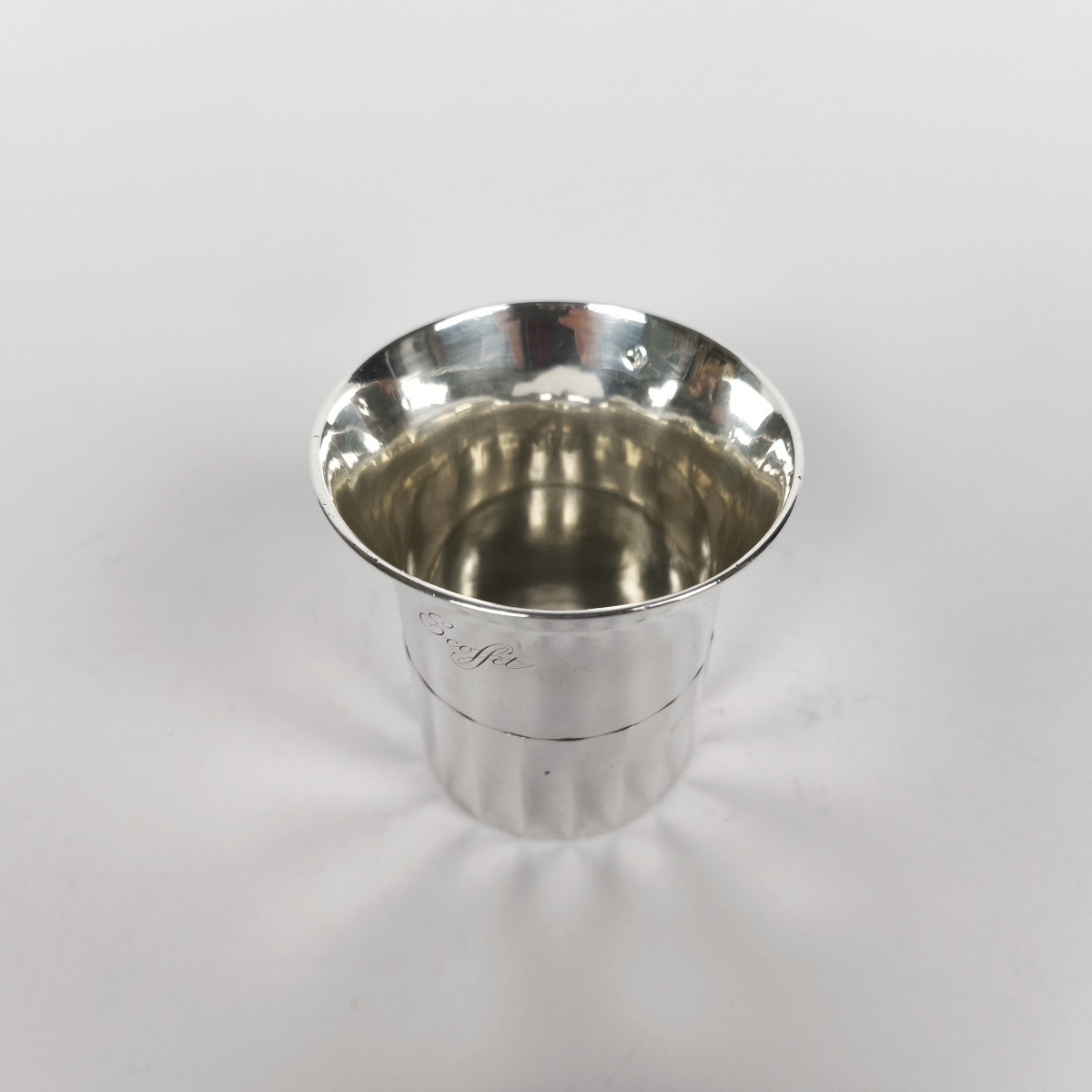 Sixte Simon Rion: Original Large Faceted Silver Timpani. Early 19th Century. -photo-2