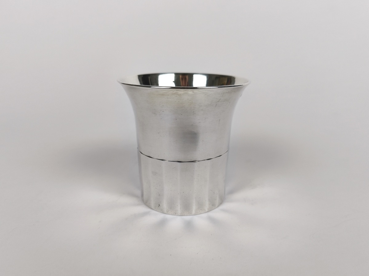 Sixte Simon Rion: Original Large Faceted Silver Timpani. Early 19th Century. -photo-2