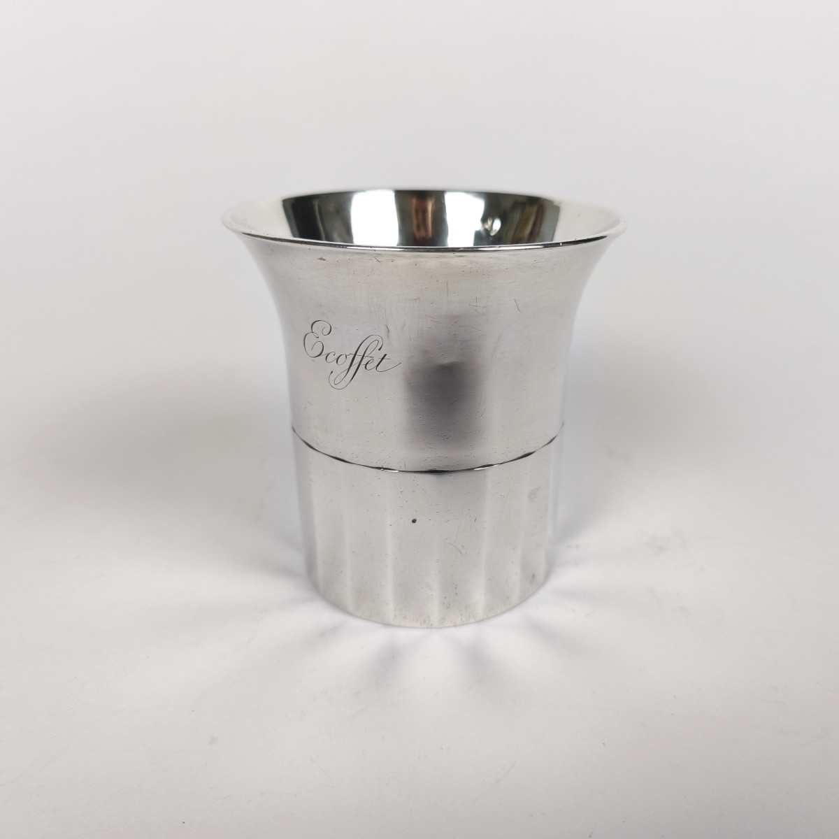 Sixte Simon Rion: Original Large Faceted Silver Timpani. Early 19th Century. 