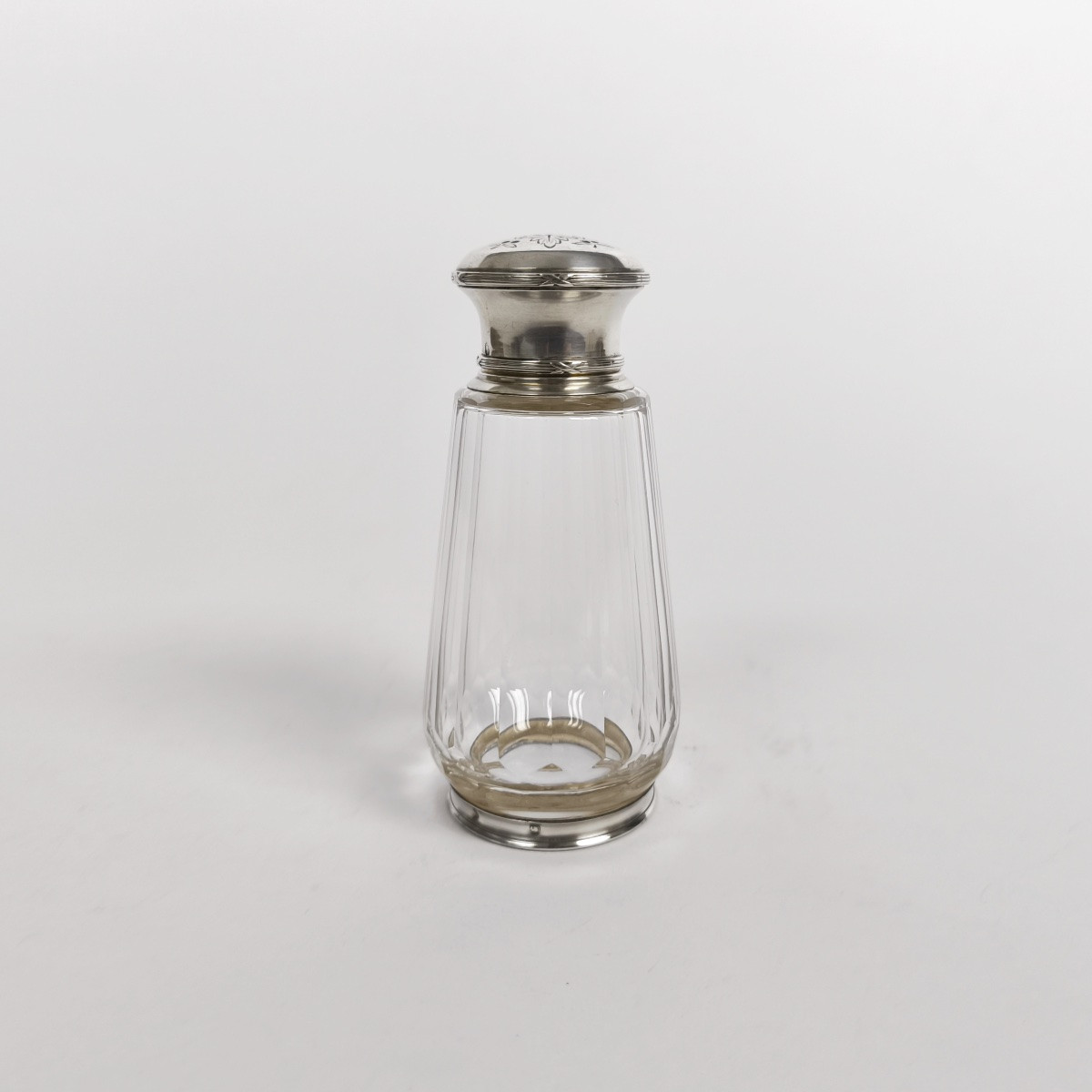  Louis Coignet: Sugar Shaker, Cinnamon, Etc. In Crystal And Solid Silver St. Louis XVI-photo-4