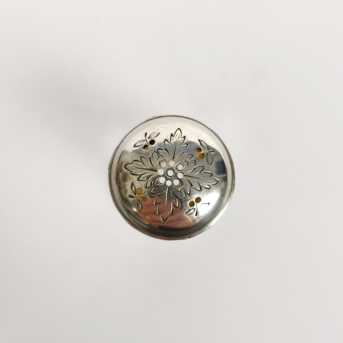  Louis Coignet: Sugar Shaker, Cinnamon, Etc. In Crystal And Solid Silver St. Louis XVI-photo-3