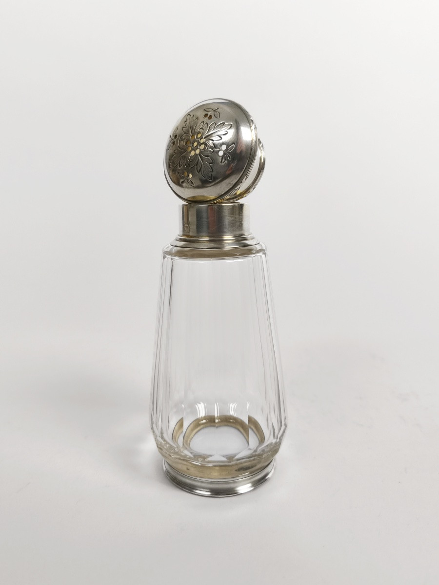  Louis Coignet: Sugar Shaker, Cinnamon, Etc. In Crystal And Solid Silver St. Louis XVI-photo-6