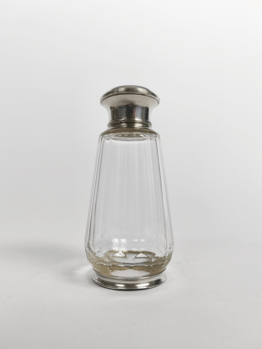  Louis Coignet: Sugar Shaker, Cinnamon, Etc. In Crystal And Solid Silver St. Louis XVI