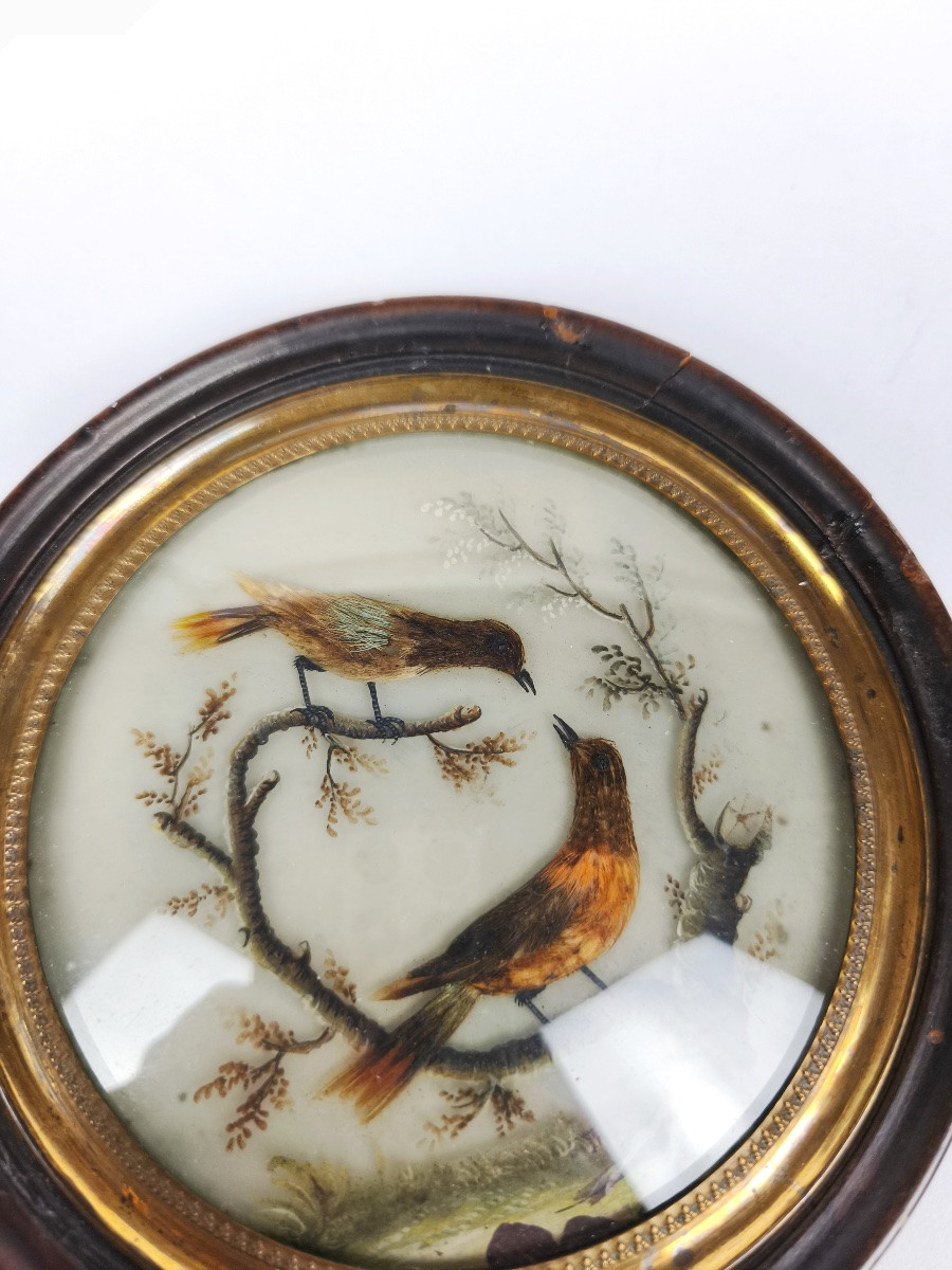 Miniature Bird In The Style Of Buffon With Feathers, By Hettlinger, Probably Sèvres Late 18th Century. -photo-2