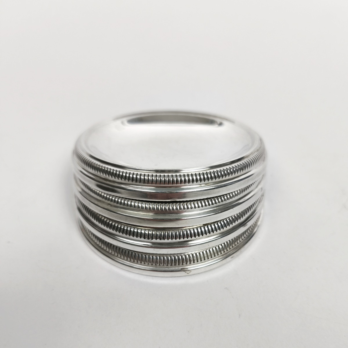 Puiforcat: Four Appetizer Bowls / Ashtray / Table Decoration / Other, Sterling Silver-photo-2