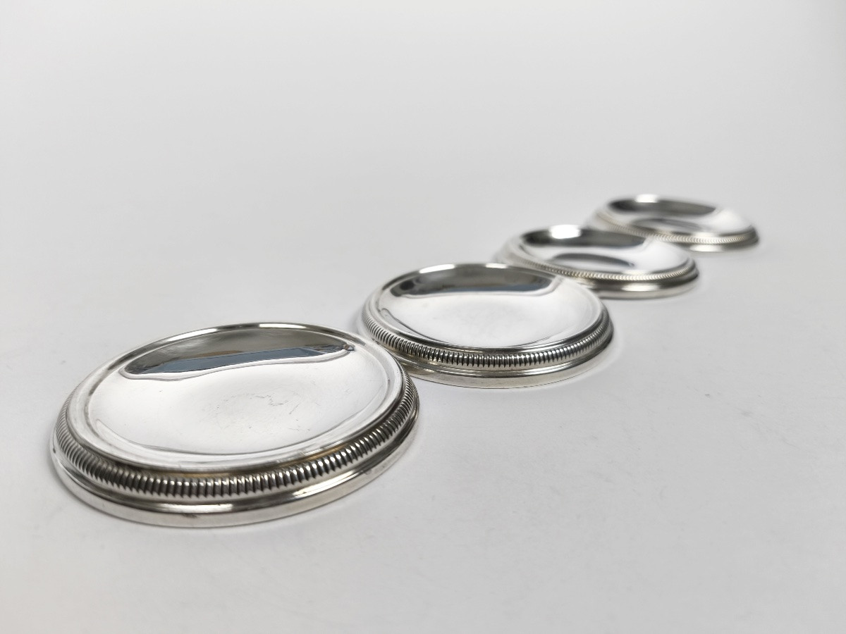 Puiforcat: Four Appetizer Bowls / Ashtray / Table Decoration / Other, Sterling Silver-photo-4