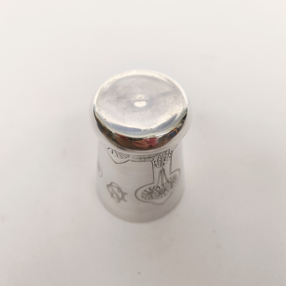 Large Art Nouveau Silver Goblet With A Floral Daisy Design. C1900-photo-2