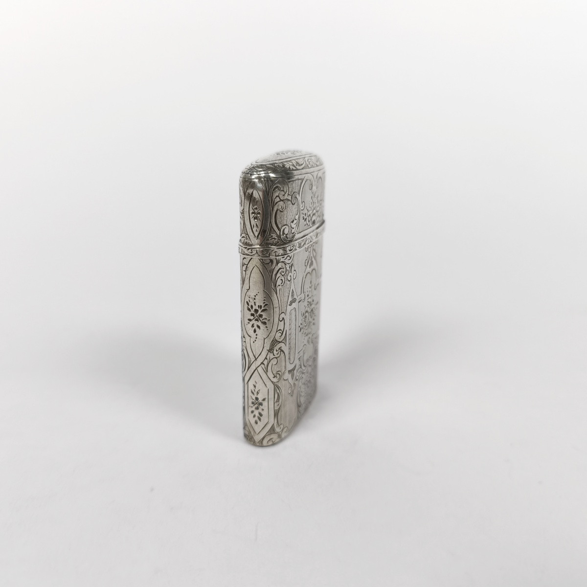 Guilloché Solid Silver Pyrogene, Second Empire, Napoleon III, Late 19th Century. -photo-4