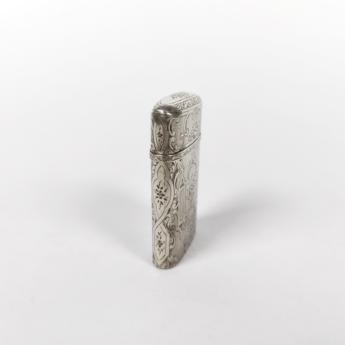 Guilloché Solid Silver Pyrogene, Second Empire, Napoleon III, Late 19th Century. -photo-5