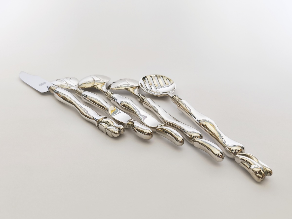 Miguel Berrocal: Silver-plated Serving Cutlery. 