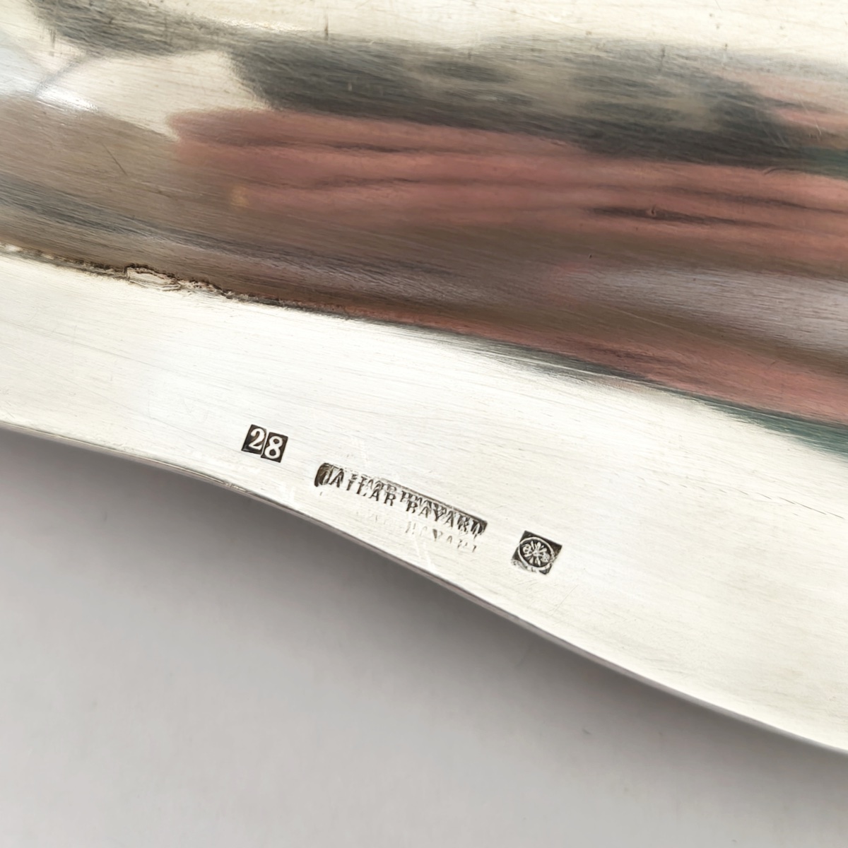 Puiforcat & Cailar Bayard: Silver-plated Asparagus Serving Dish And Tongs, St. Louis XVI Style-photo-3