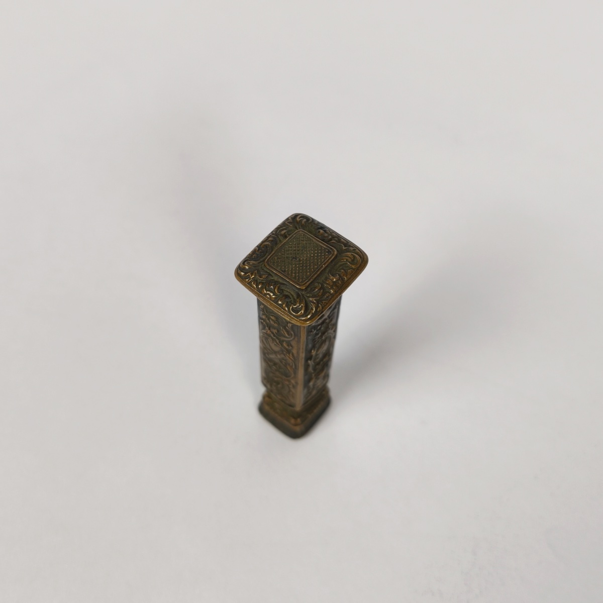 19th-century Brass Seal With Interchangeable Die. -photo-3