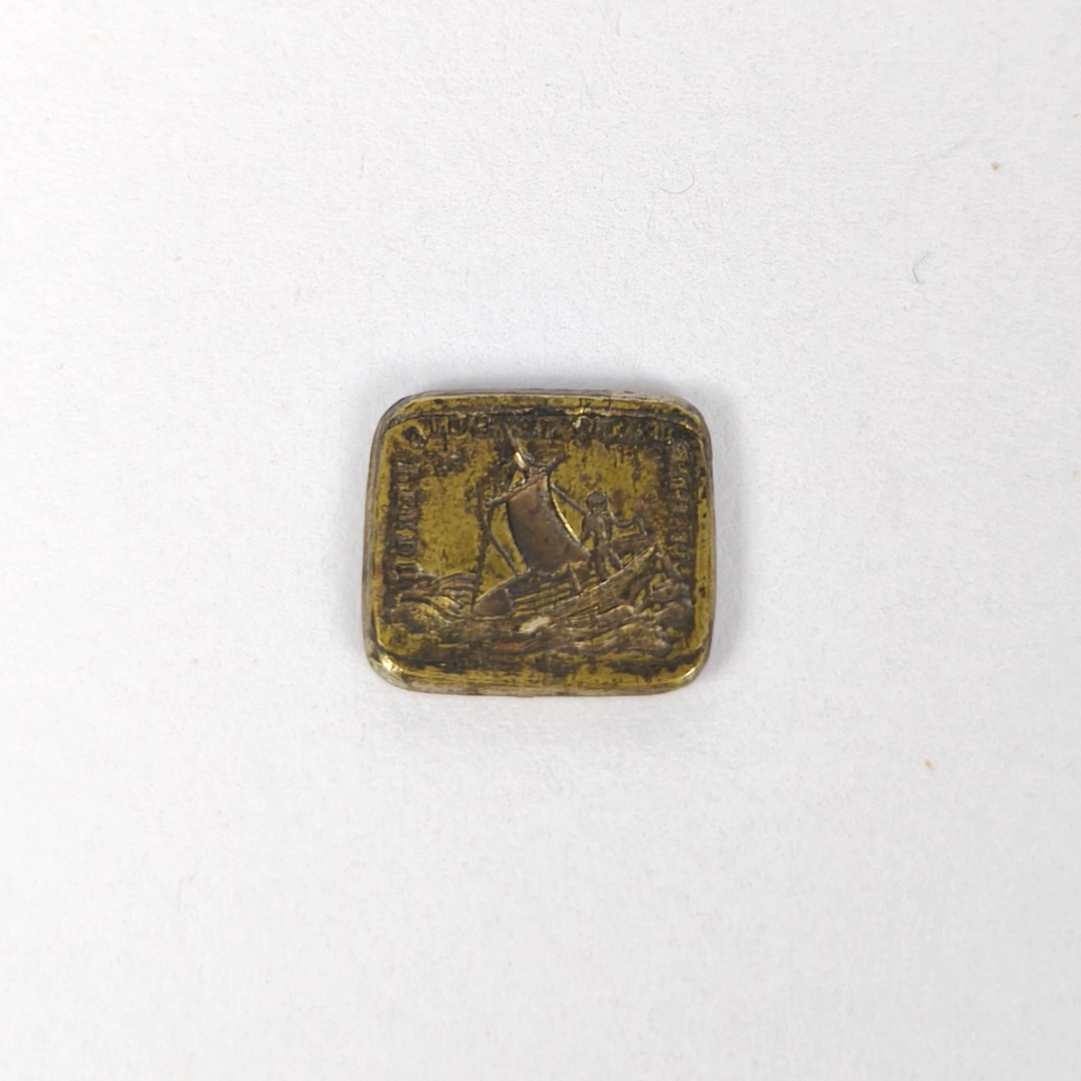 19th-century Brass Seal With Interchangeable Die. -photo-2