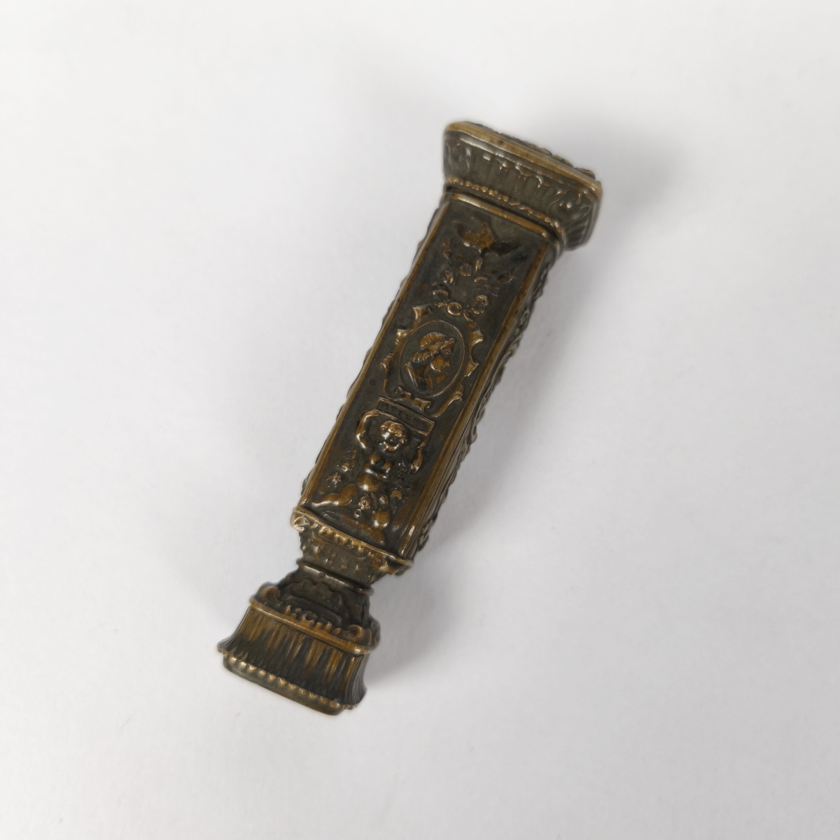 19th-century Brass Seal With Interchangeable Die. -photo-6