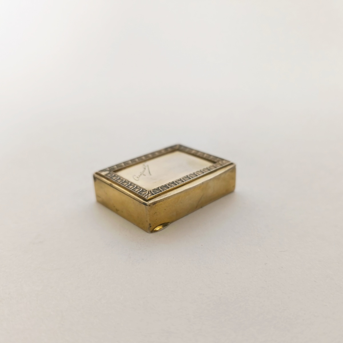 Small Louis XVI-style Pill Or Candy Box Made Of Solid Silver With A Vermeil Finish-photo-4