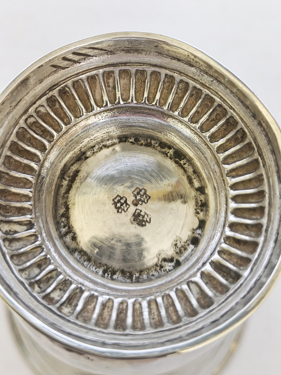 Subscriber's Item: 18th-century Solid Silver Tulip-shaped Goblet. French Province. -photo-4