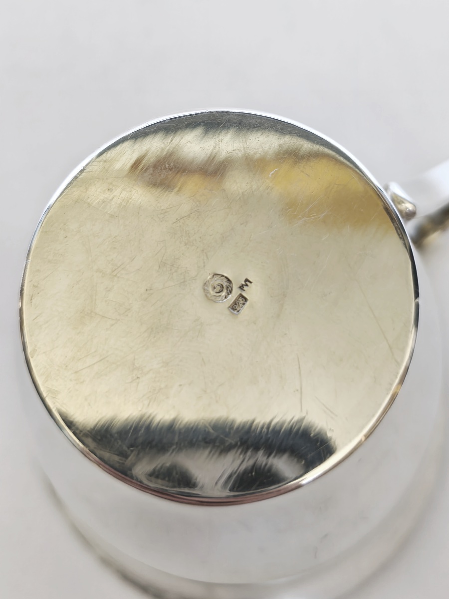Timbale d’enfant / de baptême / de naissance en argent massif à décor d’ourson. Argent sterling-photo-4
