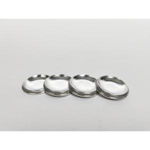 Puiforcat: Four Appetizer Bowls / Ashtray / Table Decoration / Other, Sterling Silver