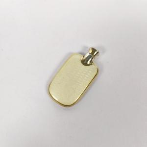 Petit flacon à parfum ou odeur en argent massif et vermeil guilloché et émaillé. Email.