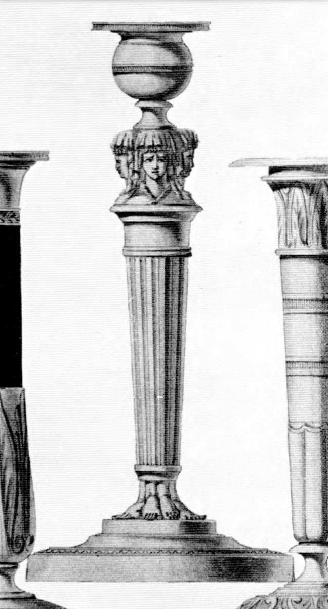 Claude Galle - Magnificent Pair Of Empire Candlesticks “ Return From Egypt ” - Circa 1805-photo-2
