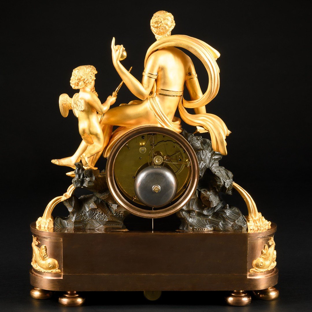 Very Rare Mythological Empire Clock “ The Judgement Of Paris ”-photo-5